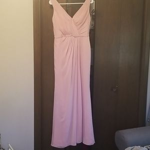 David's Bridal Ballet Long Bridesmaids Dress
